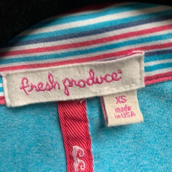 Fresh Produce Ladies Light Blue Stretchable Zip-up Mock Neck Jackets Size XS - Picture 9 of 13